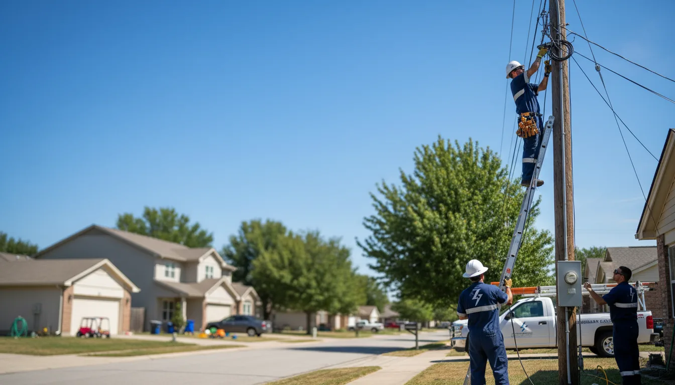 Residential electrician providing installation services in Crab Orchard, NE